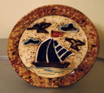 Nautical Sail Boat Ceramic Tealight