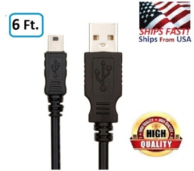 USB PC Cable For LG 8X Slim Portable DVD±RW External Drive GP50NB40. 6 Feet. 