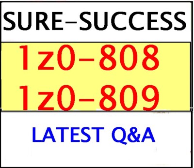 1z0-808 and 1z0-809- JAVA SE 8 Programmer I and II - 2 EXAM Practice Q&A sets