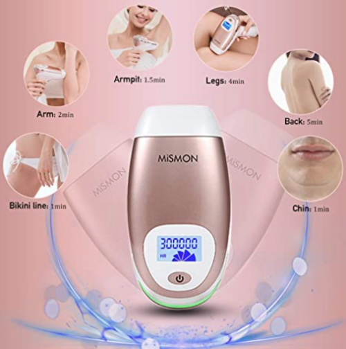 Permanent Hair Removal, MiSMON IPL Laser Hair Removal for Women/Men, at-Home 