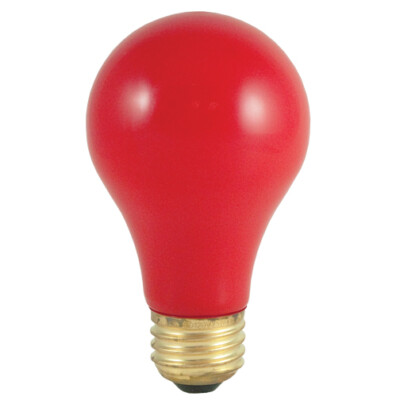 Bulbrite 106760 CERAMIC RED Dimmable Bulb 60A/CR 60W 120V A19 Medium E26 Base