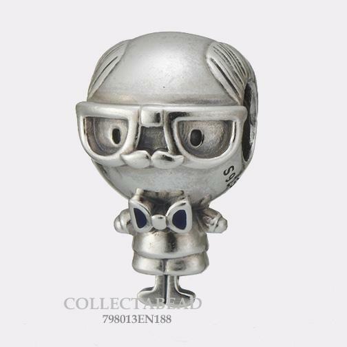 AUTHENTIC Pandora Silver Grandpa Mr Wise Bead 798013EN188