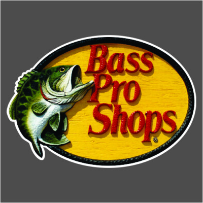 700-122 Bass Pro Shops Carpet Graphic Decal Sticker for Fishing Bass Boats