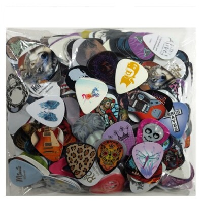 BULK Wholesale Guitar Pick Bag 500 Assorted Full Color BEST DEAL Picks FREE Ship