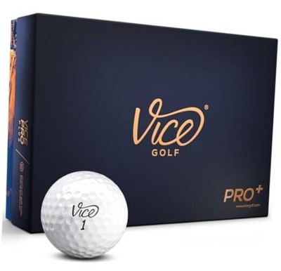 Vice Pro Plus Golf Balls (Package May Vary) White