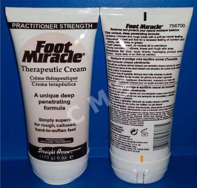 Straight Arrow FOOT MIRACLE Professional Therapeutic Cream 6 Oz Rough Hard Skin