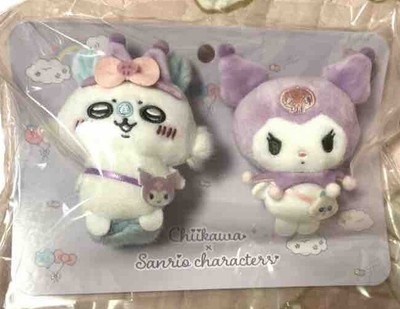 Nagano Friends Chiikawa ×Sanrio Kuromi Pair Brooch New Japan