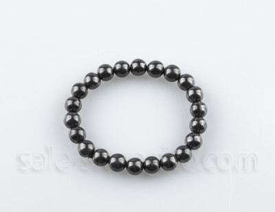 Shungite Bracelet Galaxy, 23 beads 8mm 7'' EMF protection Russia c60