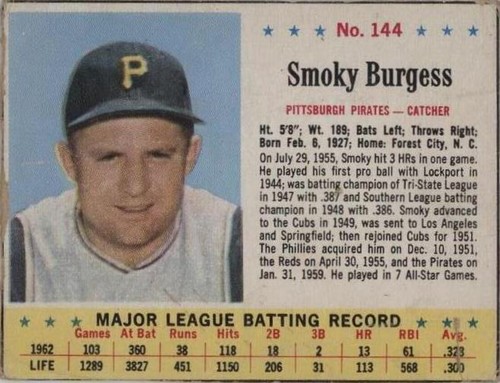 1963 Jell-O - Smoky Burgess #144
