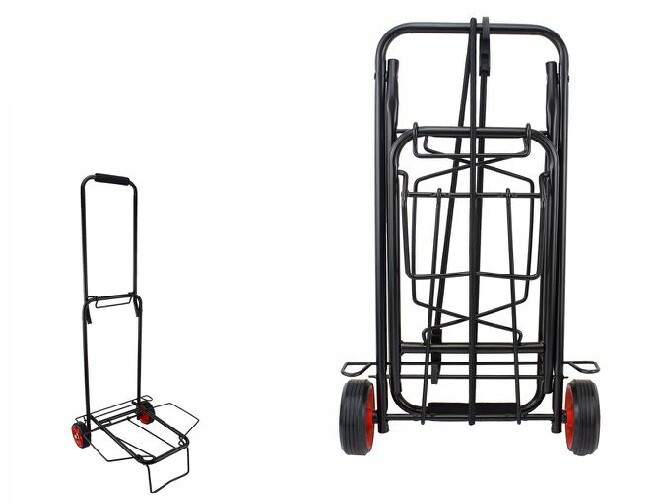 Carrello Porta Pacchi Portapacchi Bagagli Valigie Pieghevole Fino a 55Kg dfh