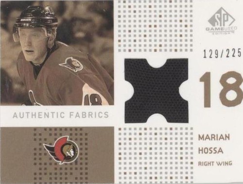 2002-03 SP Game Used - Marian Hossa #AF-MH