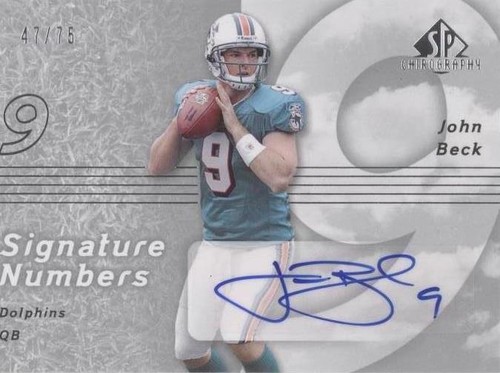 2007 SP Chirography John Beck #SN-JB