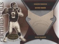 2005 Leaf Certified Materials Drew Brees #CS-13