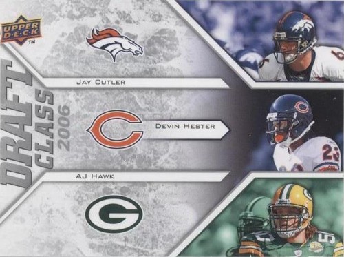 2009 Upper Deck Draft Edition A.J. Hawk Devin Hester Jay Cutler #299