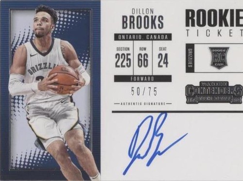 2017-18 Panini Contenders - Dillon Brooks #141