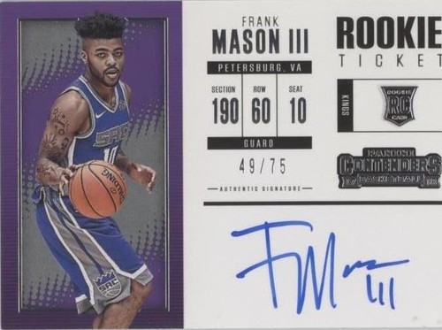 2017-18 Panini Contenders - Frank Mason III #133