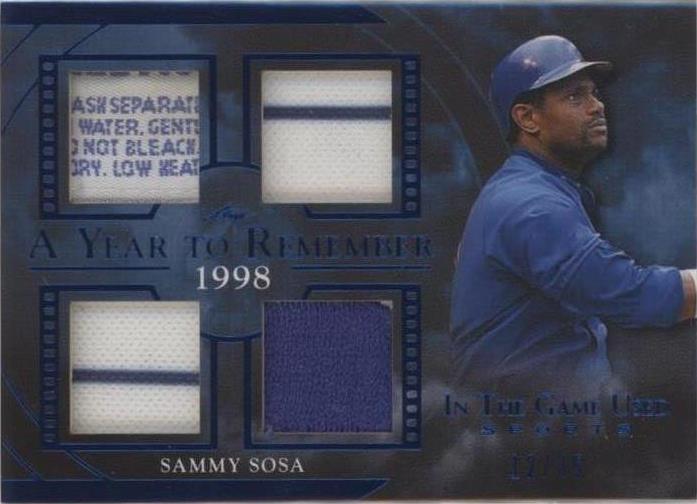 2020 Leaf in the Game б/у спортивные - Sammy Sosa #AYR-38