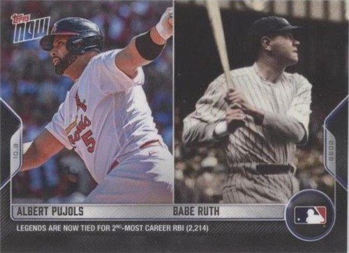 2022 Topps Now - Albert Pujols Babe Ruth #999