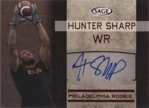 2016 SAGE Autographed Hunter Sharp #SA40