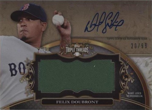 2013 Topps Triple Threads - Felix Doubront #UAJR-FD3