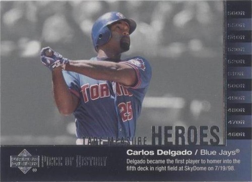2002 Upper Deck Piece Of History - Carlos Delgado #TM29