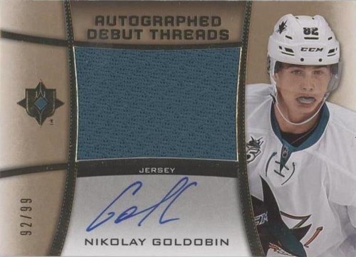 2015-16 Upper Deck Ultimate Collection - Nikolay Goldobin #ADT-NG