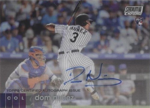 2020 Topps Stadium Club Chrome - Dom Nunez #UADN