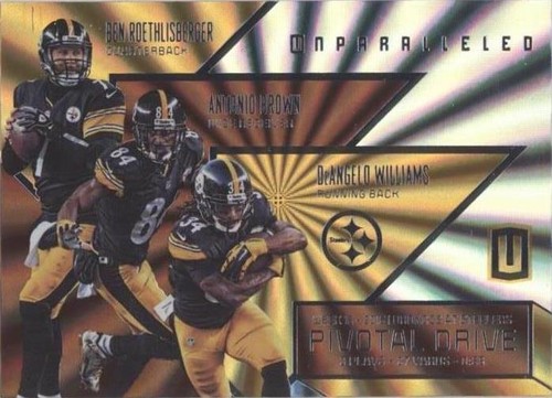 2016 Panini Unparalleled Antonio Brown Ben Roethlisberger DeAngelo Williams #PD-25