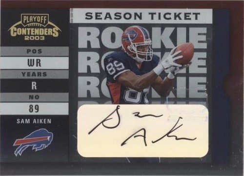 2003 Playoff Contenders Sam Aiken #115