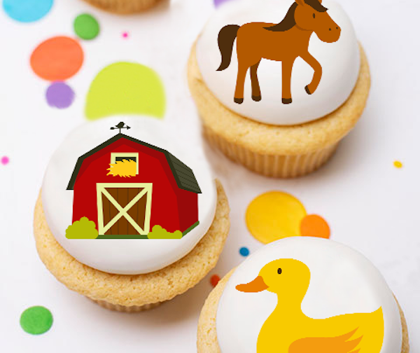 Decoration - Set Of 12 Toppers