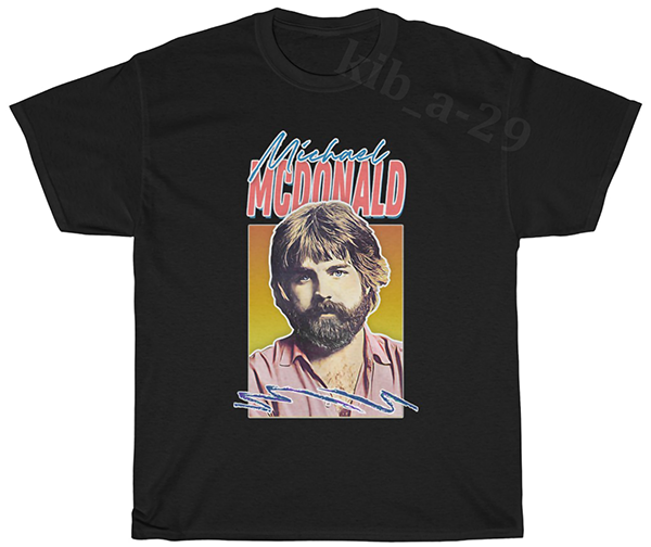 Michael McDonald 80s Retro Faded Style Tribute T-Shirt S-5XL Men Women Unisex