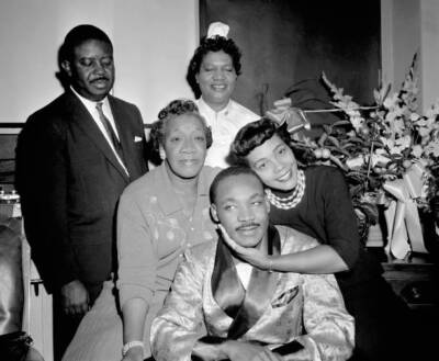 Baptist minister Reverend Ralph Abernathy Alberta Williams King mo- Old Photo