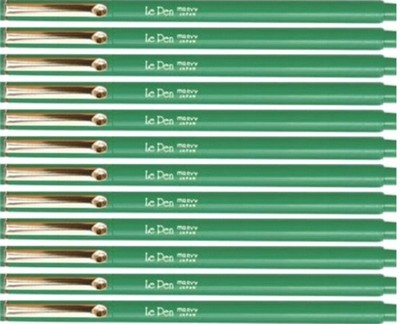 Uchida LE PEN .3mm MICRO-F GREEN PEN - #43040 (12 Pens)