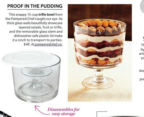 Pampered chef trifle Bowl