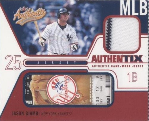 2004 Fleer Authentix - Jason Giambi #JA-JG