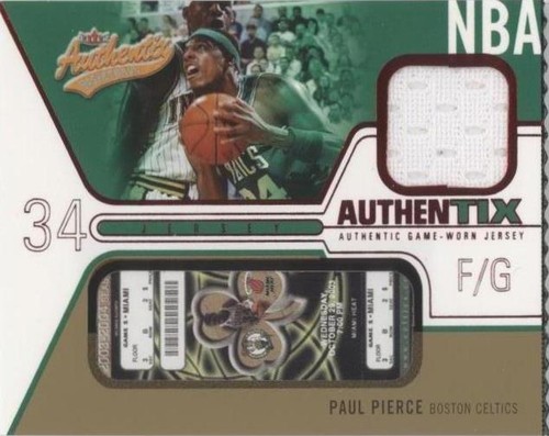 2003-04 Fleer Authentix - Paul Pierce #JA-PP