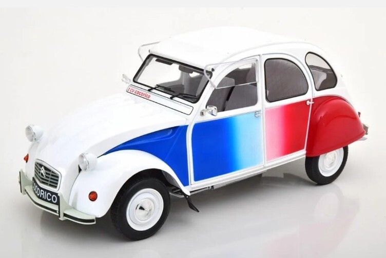 Z-Models, Ottomobile, Ente, 1:12, Citroen, 2cv, Cocorico, Weiß/Rot/Blau