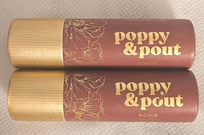 2 PACK Poppy & Pout The Tom Boy Lip Tint ROXIE Eco Friendly Natural NEW SEALED 