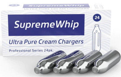 48 Whipped Cream Chargers Supreme Whip Ultra Pure Best  2 box of 24 Ships Quick!