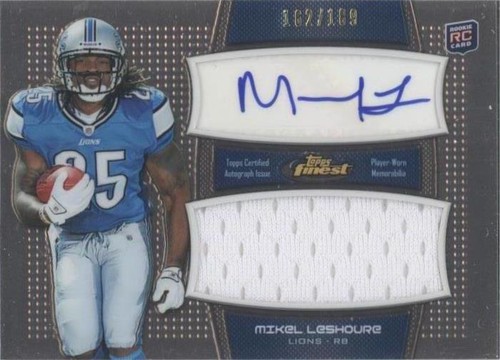 2011 Topps Finest Mikel Leshoure #AJR-ML
