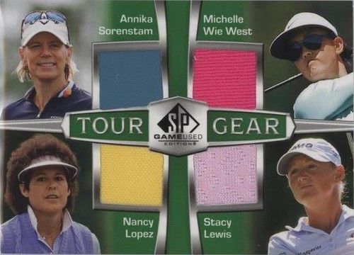 2024 SP Game Used - Annika Sörenstam Michelle Wie Nancy Lopez #TG4-LSWL
