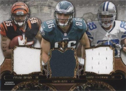 2013 Topps Triple Threads Gavin Escobar Tyler Eifert Zach Ertz #TTRT-EEE