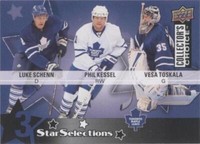 2009-10 Upper Deck Collector's Choice - Luke Schenn Phil Kessel Vesa Toskala #228