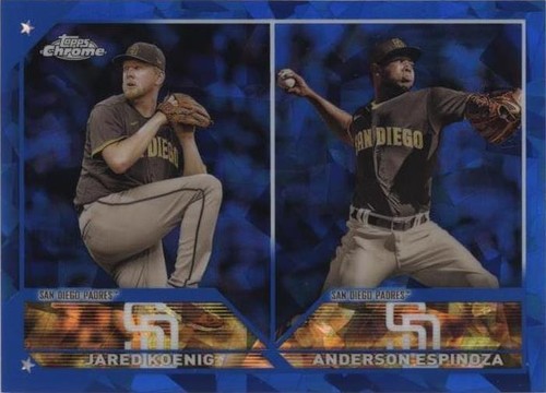2023 Topps Chrome Update Series Sapphire Edition - Anderson Espinoza Jared Koenig #USCS265