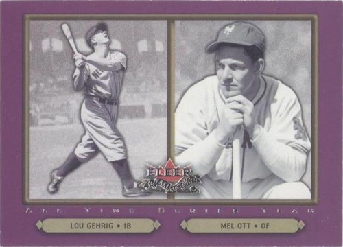 2002 Fleer Fall Classic - Lou Gehrig Mel Ott #91