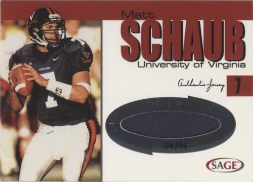 2004 SAGE Matt Schaub #J19