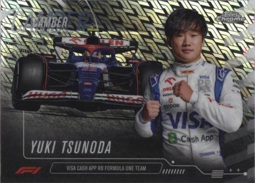2024 Topps Chrome Formula 1 Logofractor Edition - Yuki Tsunoda #CAM-10