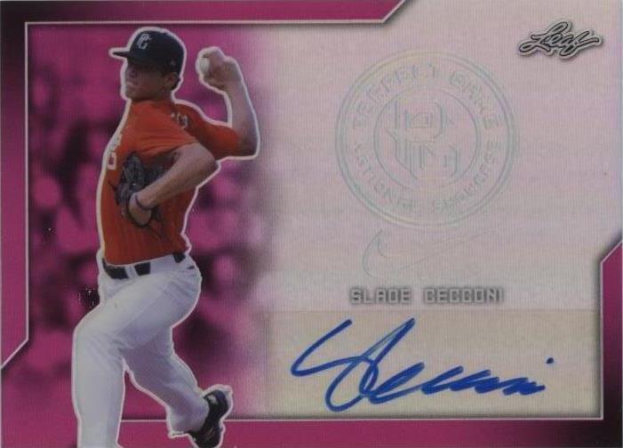 MATT MCLAIN SIGNED 2017 LEAF PERFECT GAME ROOKIE CARD