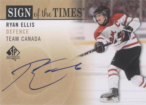 2012-13 SP Authentic - Ryan Ellis #SOT-RE