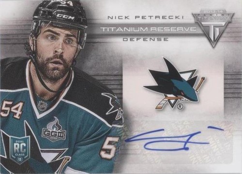 2013-14 Panini Titanium - Nicholas Petrecki #TR-NP